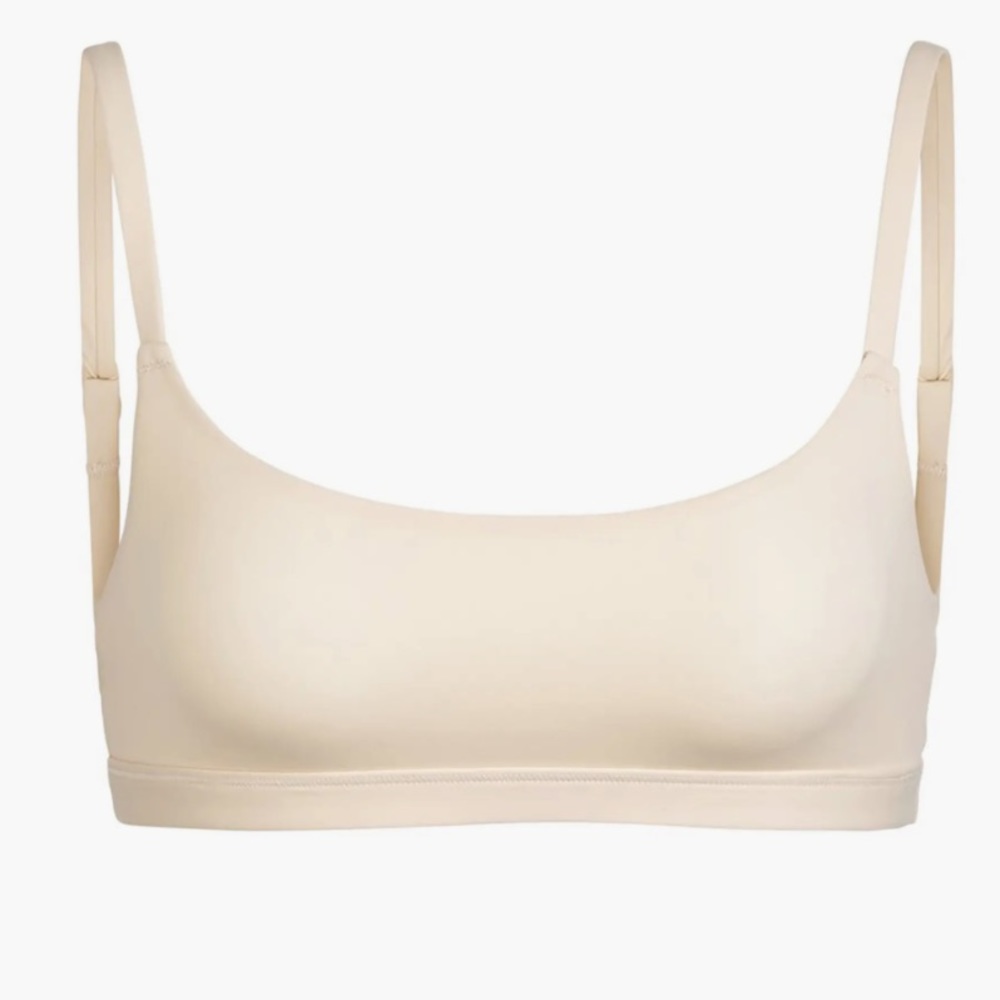 New SKIMS Fits Everybody Scoop Neck Bralette in Sand Size Large NWT